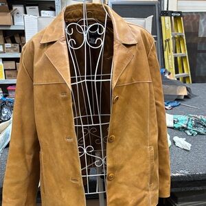 Mossino Unisex Tan Leather Jacket